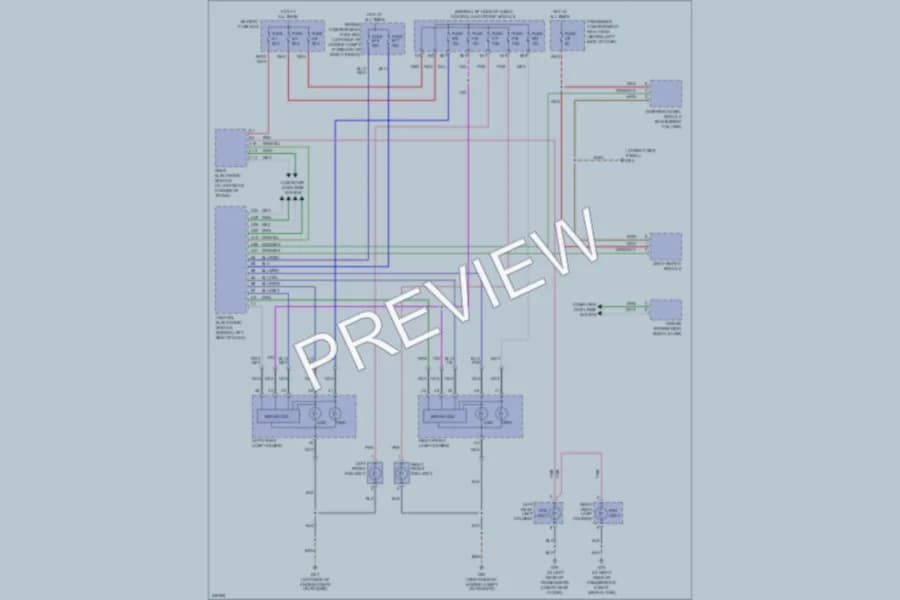 2006 Volvo S80 Headlights wiring diagram preview
