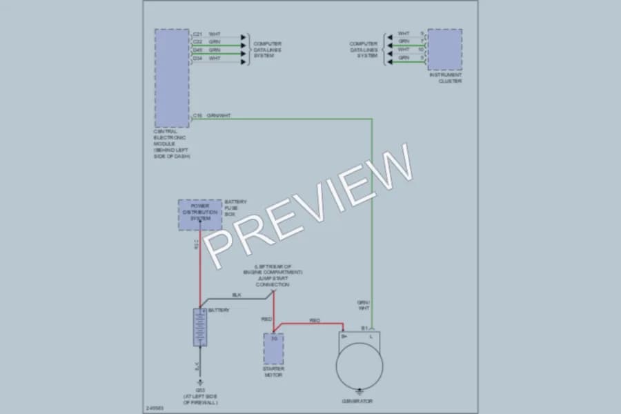 2006 Volvo S80 Starting Charging wiring diagram preview