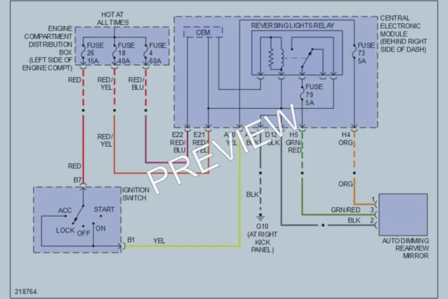 2006 Volvo V50 Power Mirrors wiring diagram preview