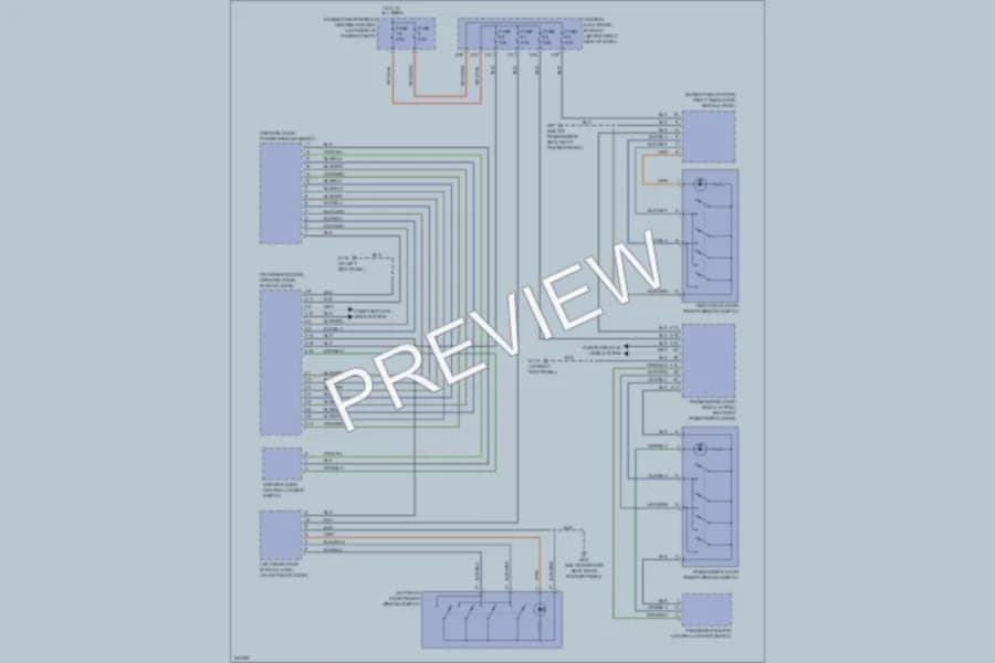 2006 Volvo V50 Power Windows wiring diagram preview