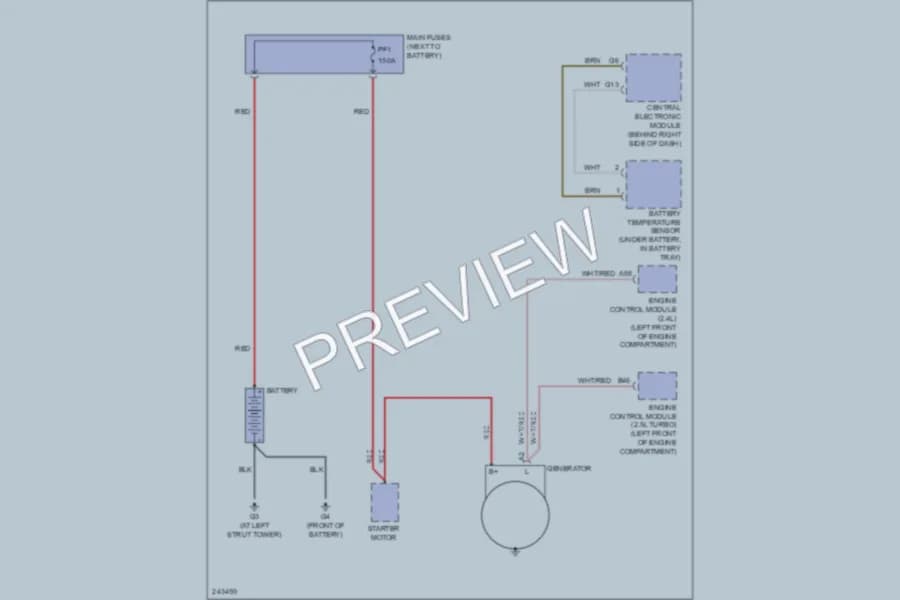 2006 Volvo V50 Starting Charging wiring diagram preview
