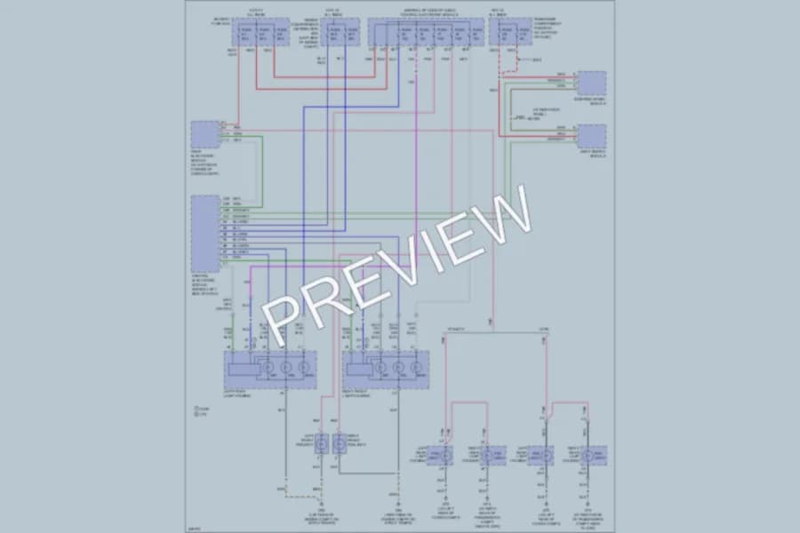 2006 Volvo V70 Headlights wiring diagram preview