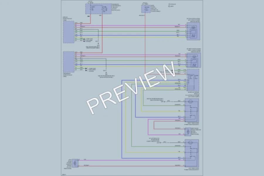 2006 Volvo V70 Power Windows wiring diagram preview