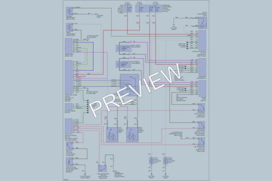 2006 Volvo XC70 Interior Lights wiring diagram preview