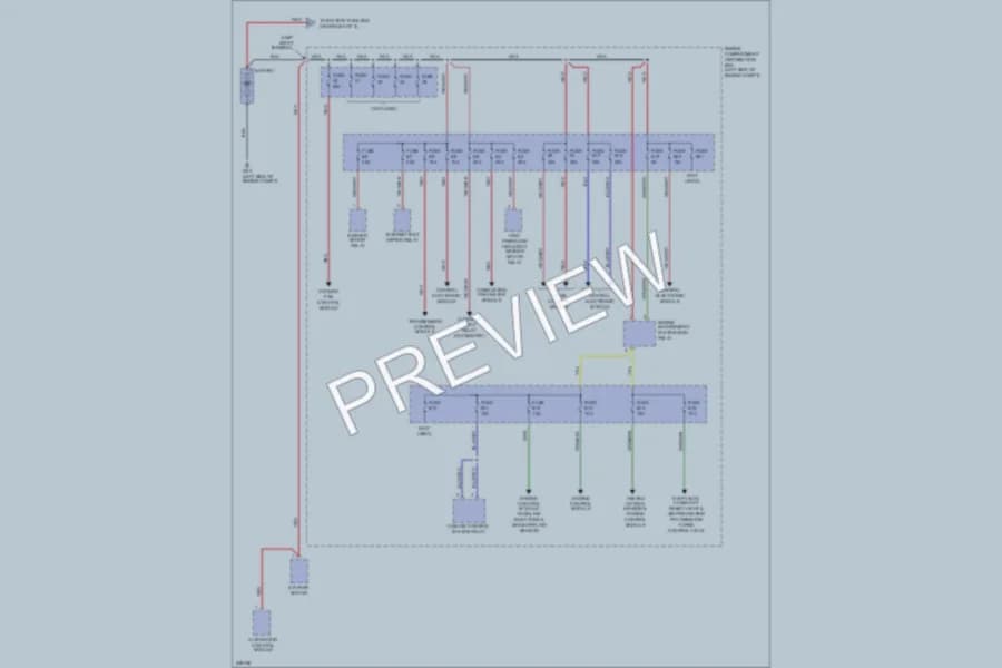 2006 Volvo XC70 Power Distribution wiring diagram preview