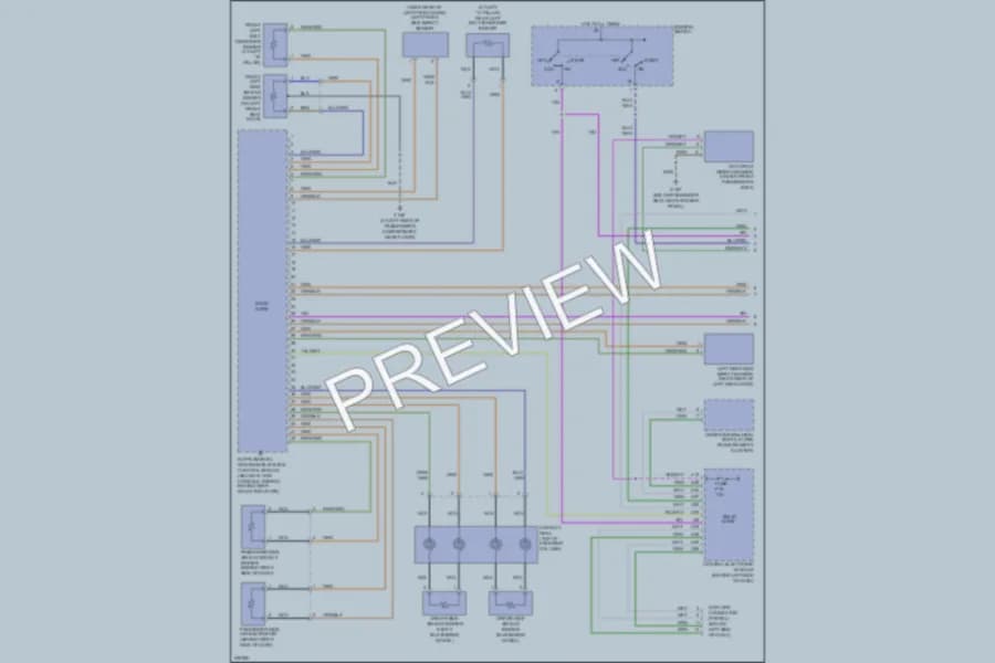 2006 Volvo XC70 Supplemental Restraints wiring diagram preview