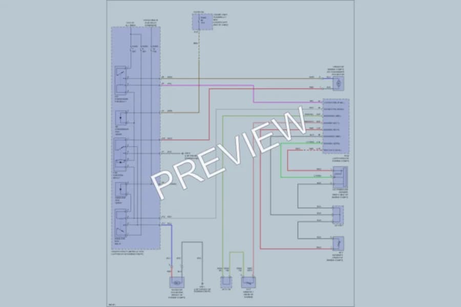 2007 Acura RDX Cooling Fan wiring diagram preview