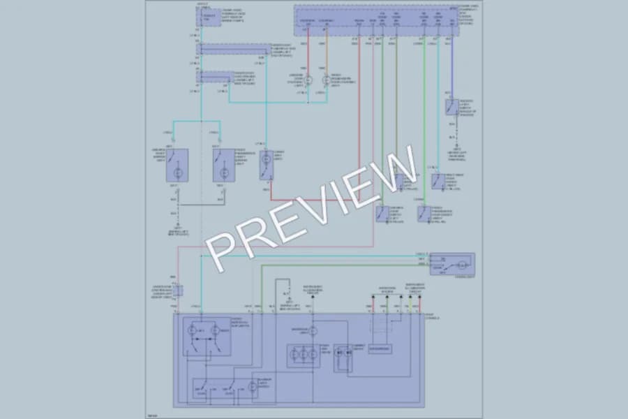 2007 Acura RDX Interior Lights wiring diagram preview