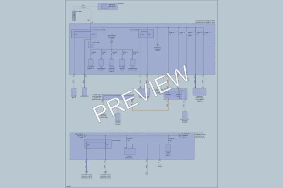 2007 Acura RDX Power Distribution wiring diagram preview