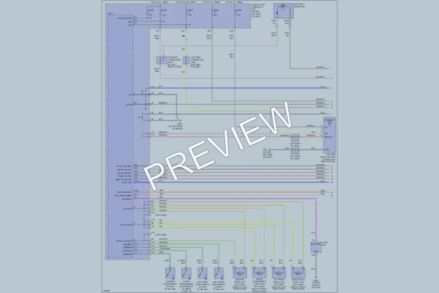 2007 Acura TL Power Door Locks wiring diagram preview