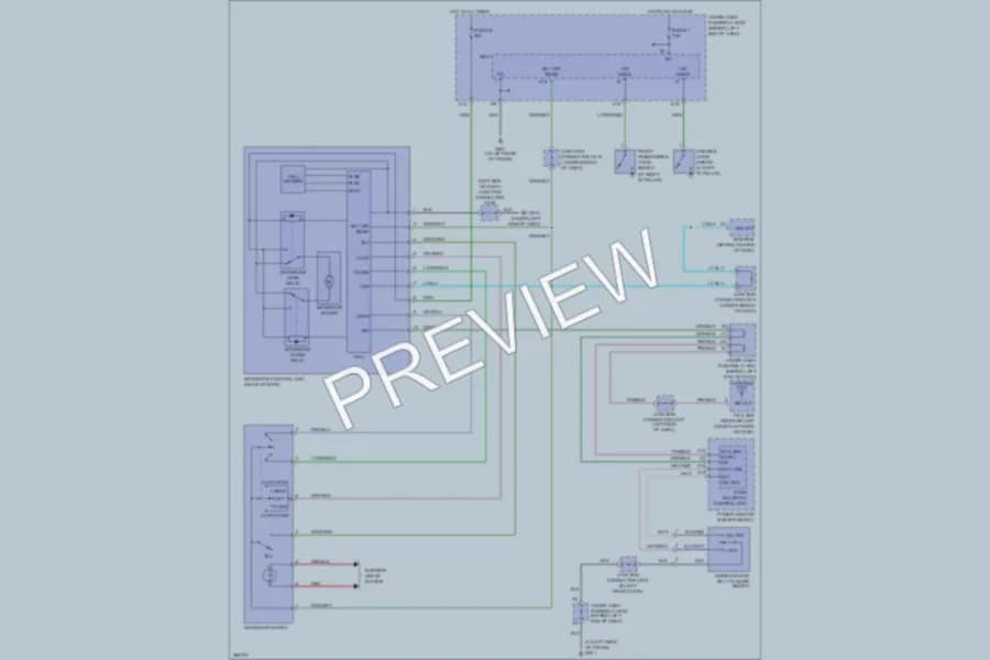 2007 Acura TL Power Top Sunroof wiring diagram preview