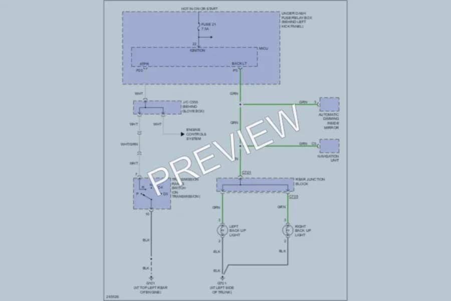 2007 Acura TSX Exterior Lights wiring diagram preview