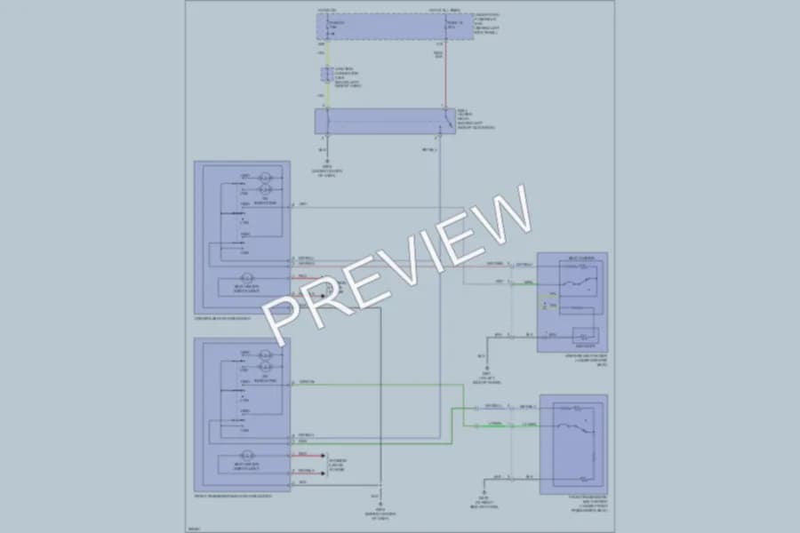 2007 Acura TSX Power Seats wiring diagram preview
