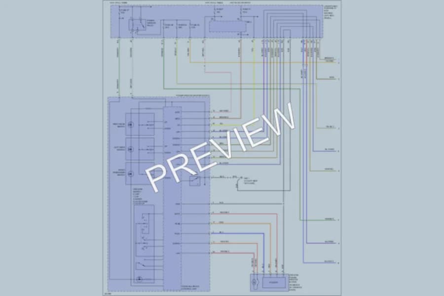 2007 Acura TSX Power Windows wiring diagram preview