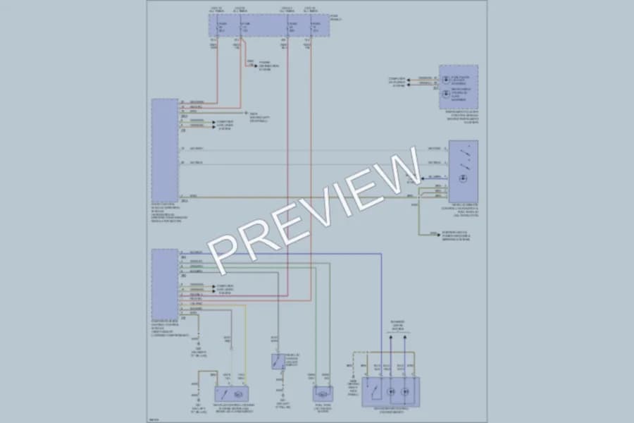 2007 Audi A3 Trunk Tailgate Fuel Door wiring diagram preview