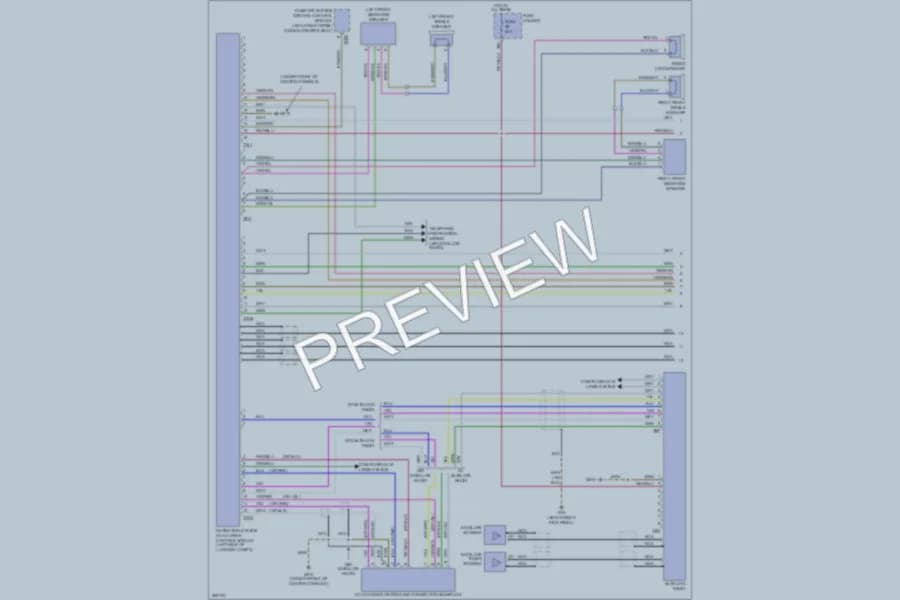 2007 Audi A4 Navigation wiring diagram preview