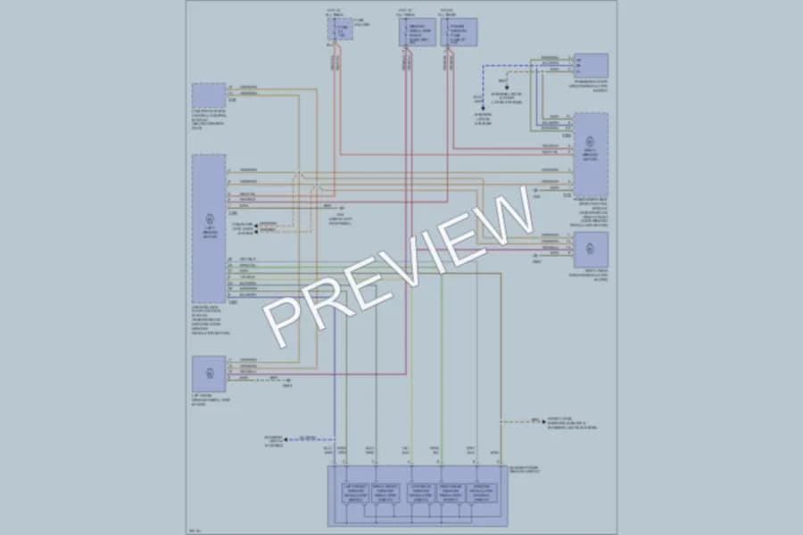 2007 Audi A4 Power Windows wiring diagram preview