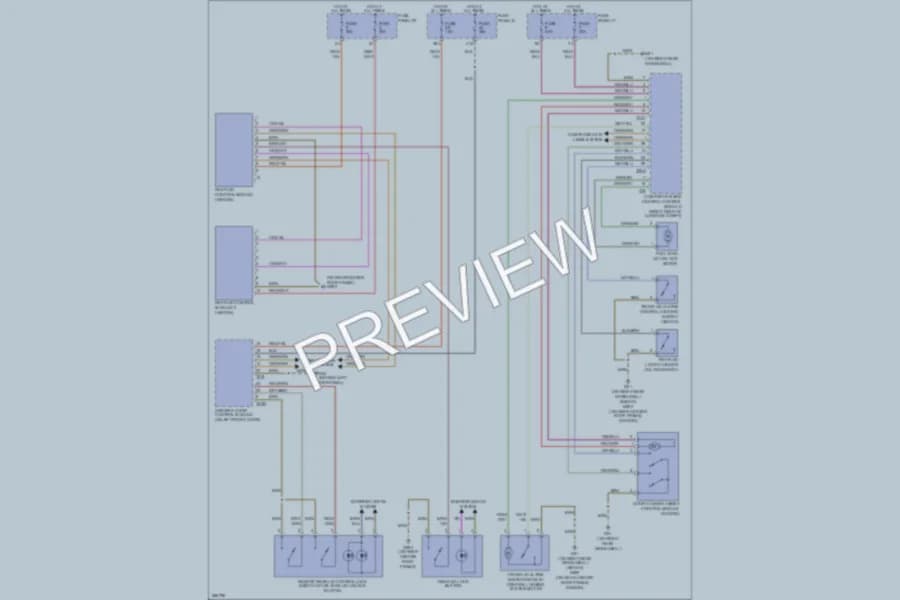 2007 Audi A6 Trunk Tailgate Fuel Door wiring diagram preview