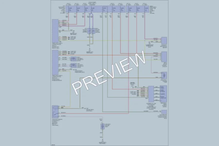 2007 Audi A8 Wiper Washer wiring diagram preview