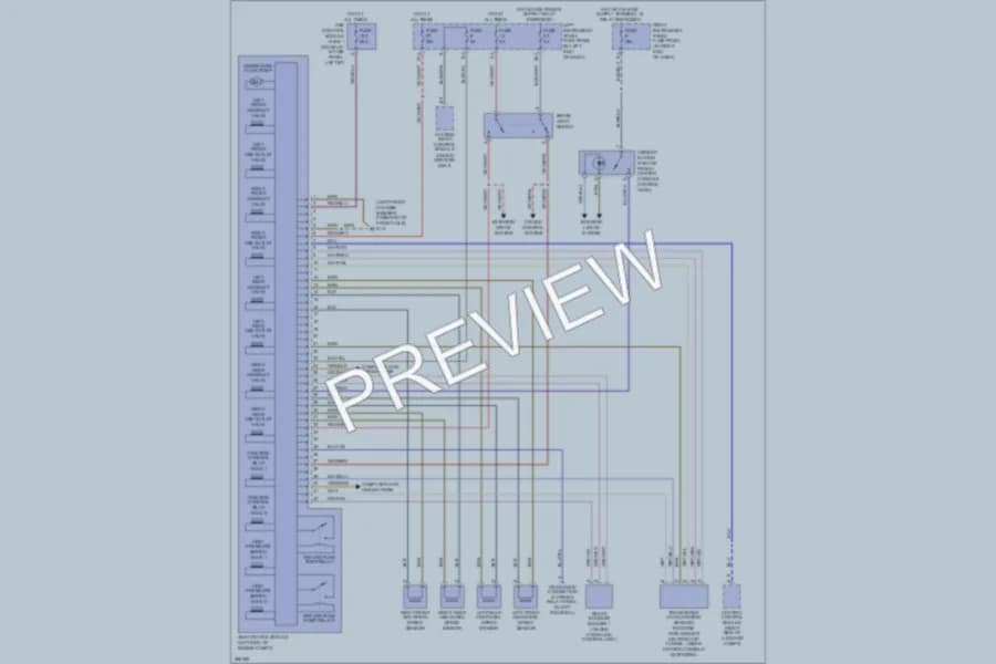 2007 Audi A8L Anti Lock Brakes wiring diagram preview