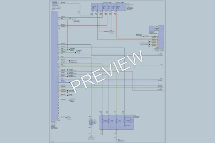 2007 Audi A8L Headlights wiring diagram preview