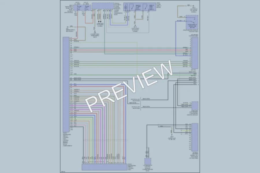 2007 Audi A8L Navigation wiring diagram preview