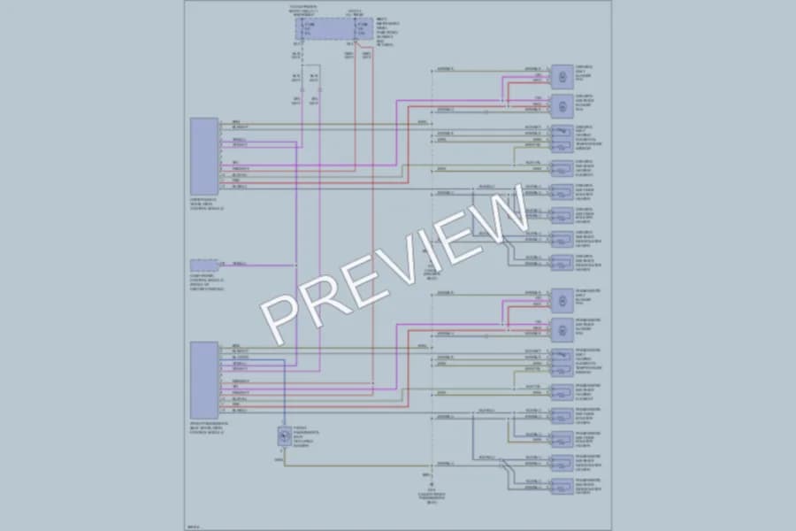 2007 Audi A8L Power Seats wiring diagram preview