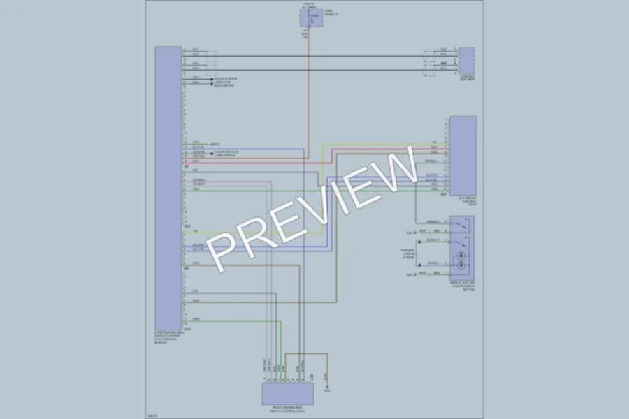 2007 Audi Q7 Instrument Cluster wiring diagram preview