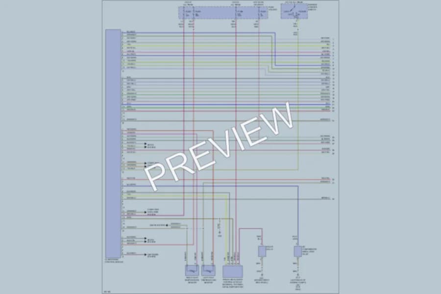 2007 Audi RS4 Air Conditioning wiring diagram preview