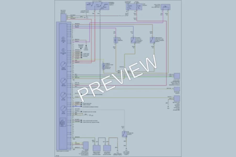 2007 Audi S4 Instrument Cluster wiring diagram preview