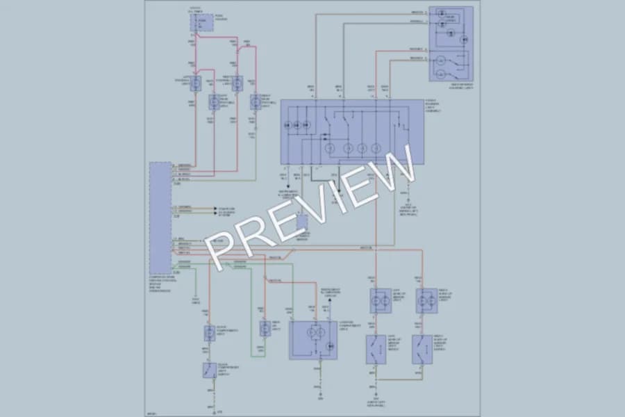 2007 Audi S4 Interior Lights wiring diagram preview
