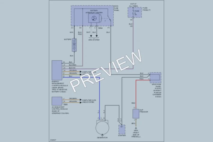 2007 Audi S6 Starting Charging wiring diagram preview