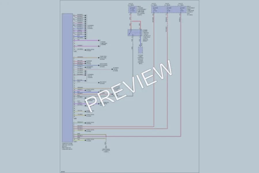 2007 Audi S8 Body Control Modules wiring diagram preview
