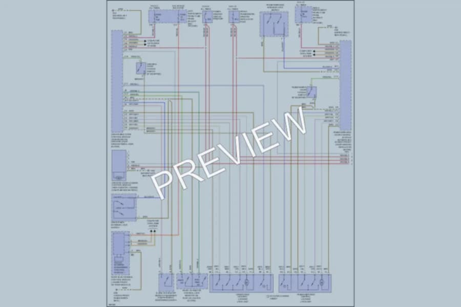 2007 Audi S8 Power Door Locks wiring diagram preview