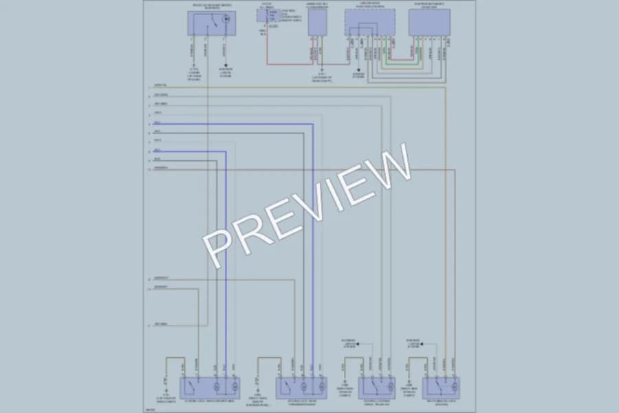 2007 BMW 328xi Anti Theft wiring diagram preview