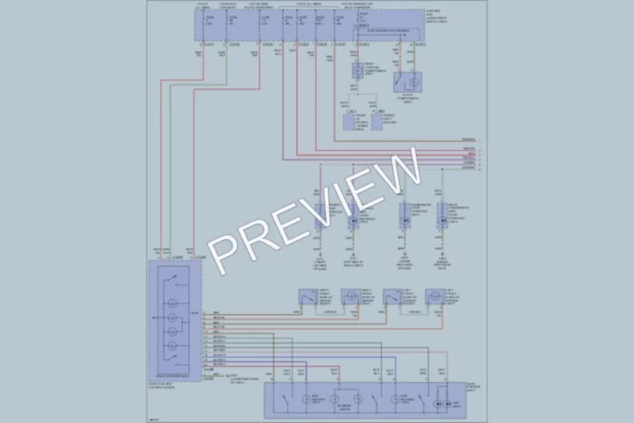 2007 BMW 328xi Interior Lights wiring diagram preview