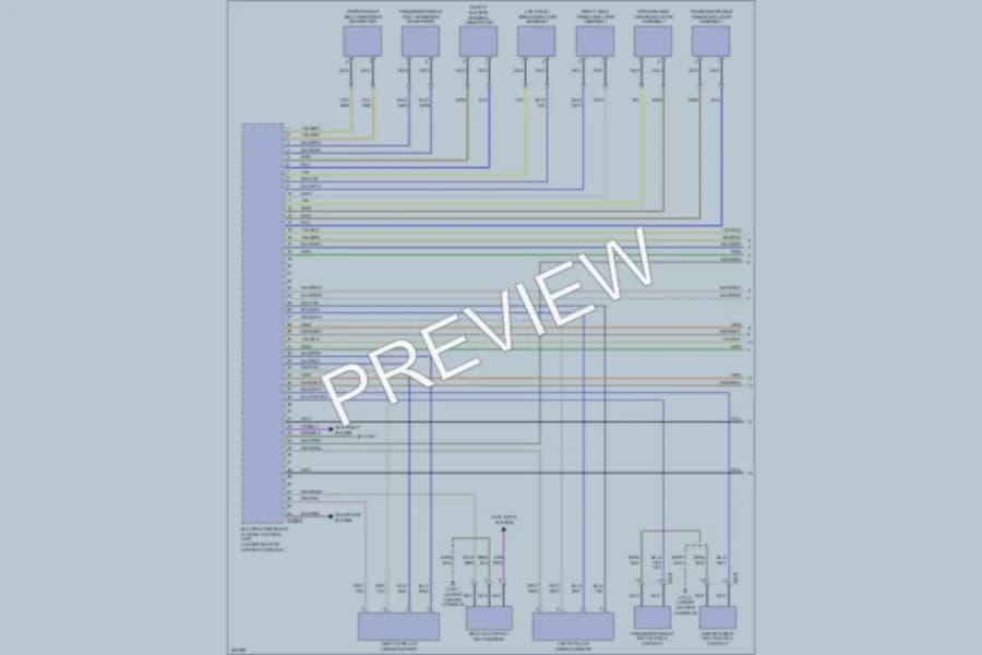 2007 BMW 328xi Supplemental Restraints wiring diagram preview