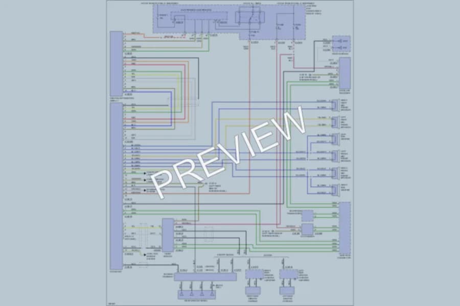 2007 BMW 335i Radio wiring diagram preview