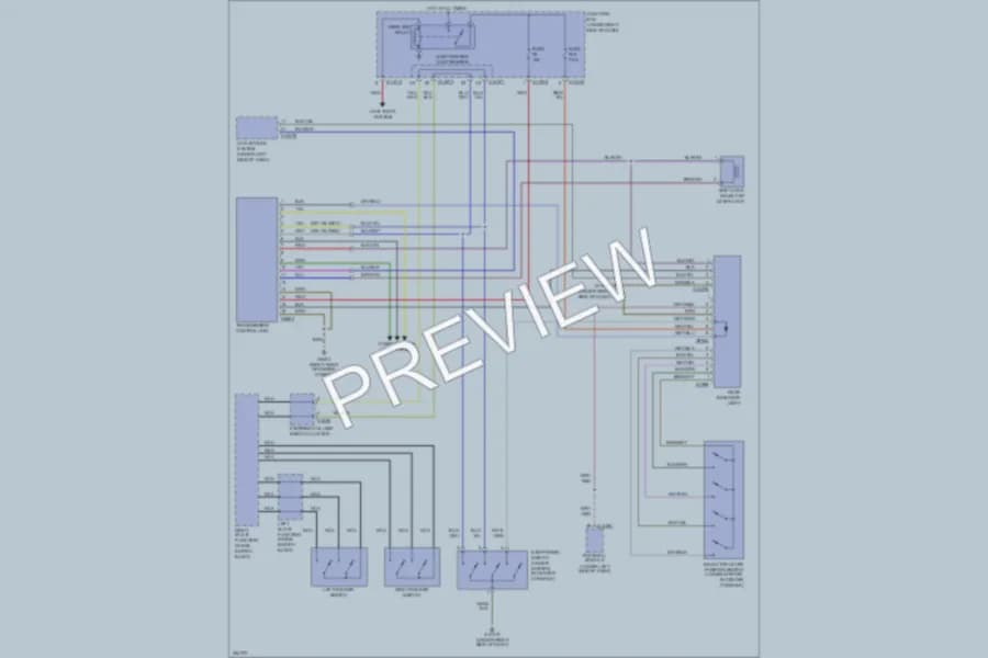 2007 BMW 335i Transmission wiring diagram preview