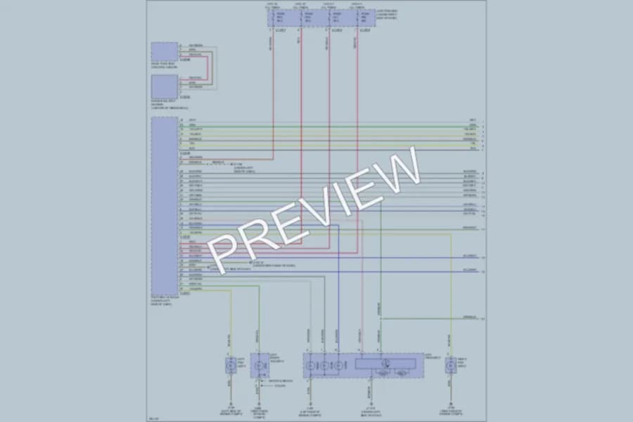 2007 BMW 335xi Headlights wiring diagram preview