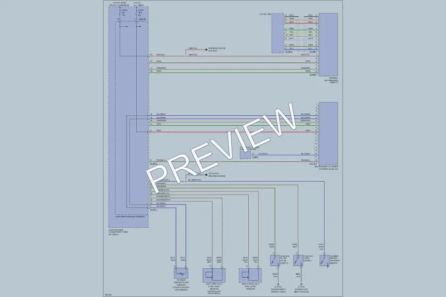 2007 BMW 335xi Instrument Cluster wiring diagram preview