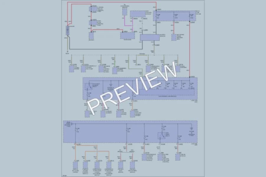 2007 BMW 335xi Power Distribution wiring diagram preview