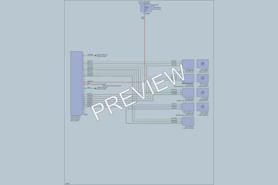 2007 BMW 335xi Warning Systems wiring diagram preview
