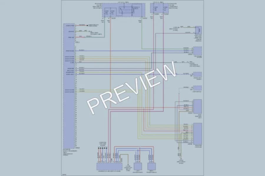 2007 BMW 525i Transmission wiring diagram preview