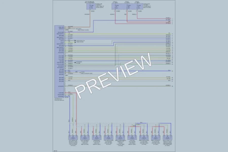 2007 BMW 525xi Air Conditioning wiring diagram preview