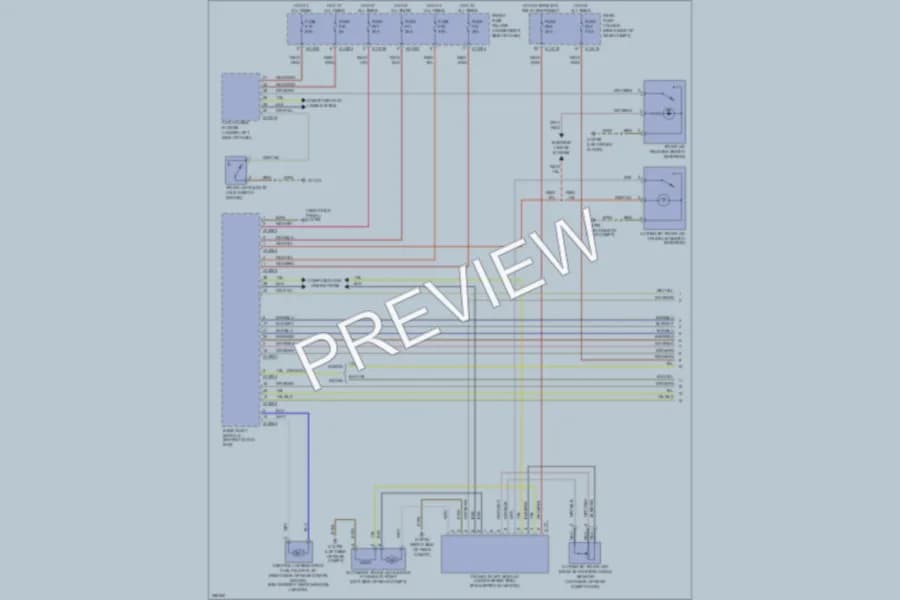 2007 BMW 525xi Trunk Tailgate Fuel Door wiring diagram preview