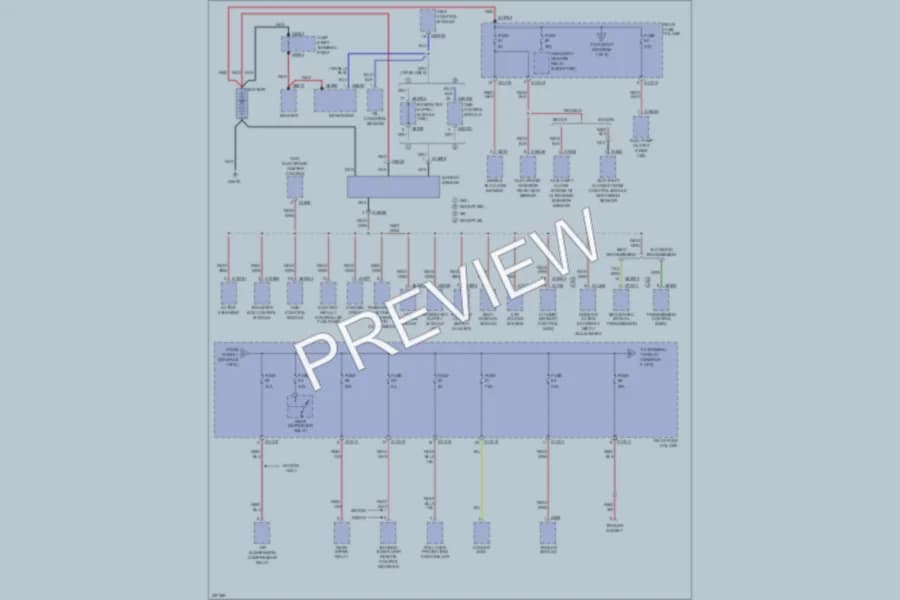 2007 BMW 530i Power Distribution wiring diagram preview