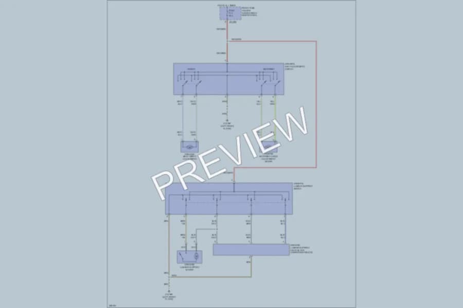 2007 BMW 530i Power Seats wiring diagram preview