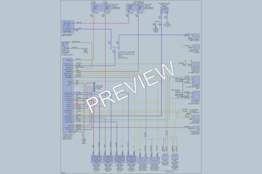 2007 BMW 530xi Anti Lock Brakes wiring diagram preview