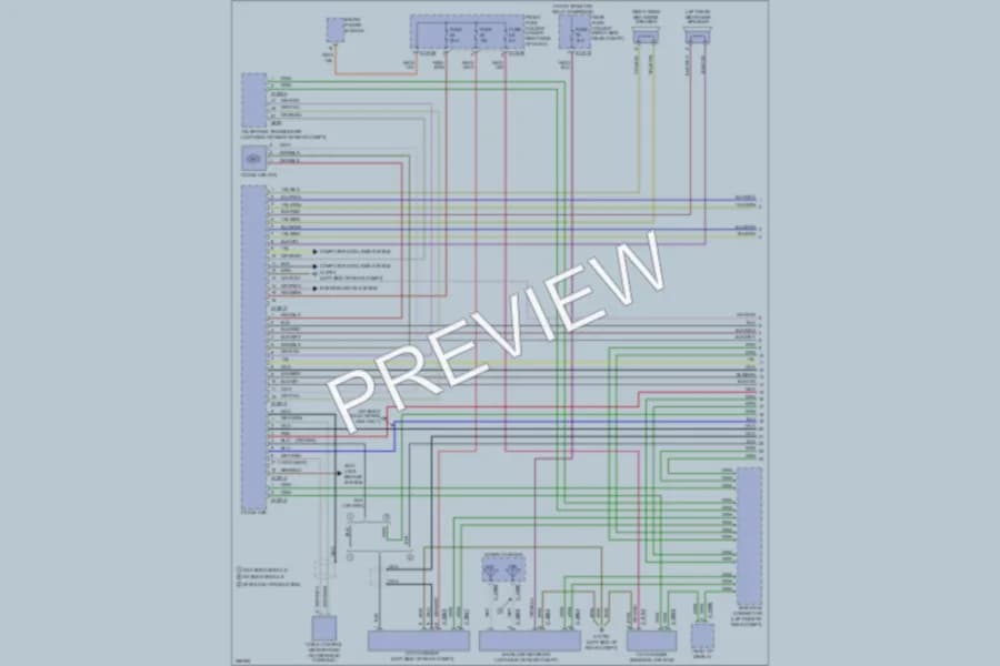 2007 BMW 530xi Navigation wiring diagram preview